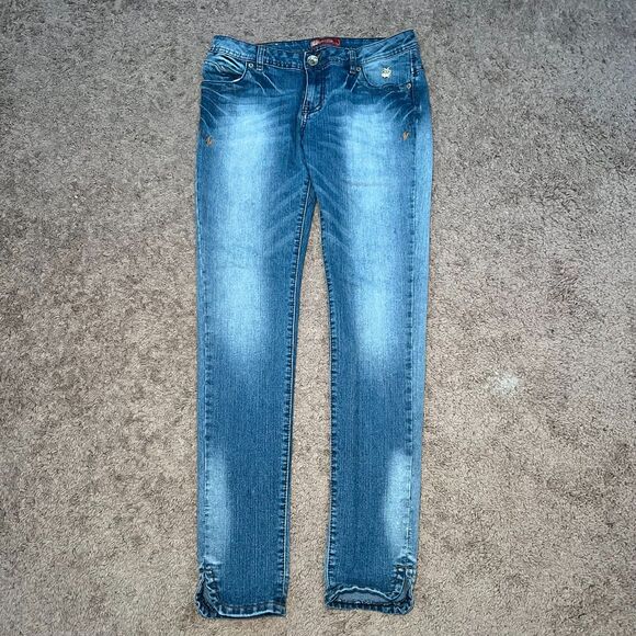 Y2K Apple Bottom Jeans Womens Embroidered Size 11/12 - Picture 2 of 7